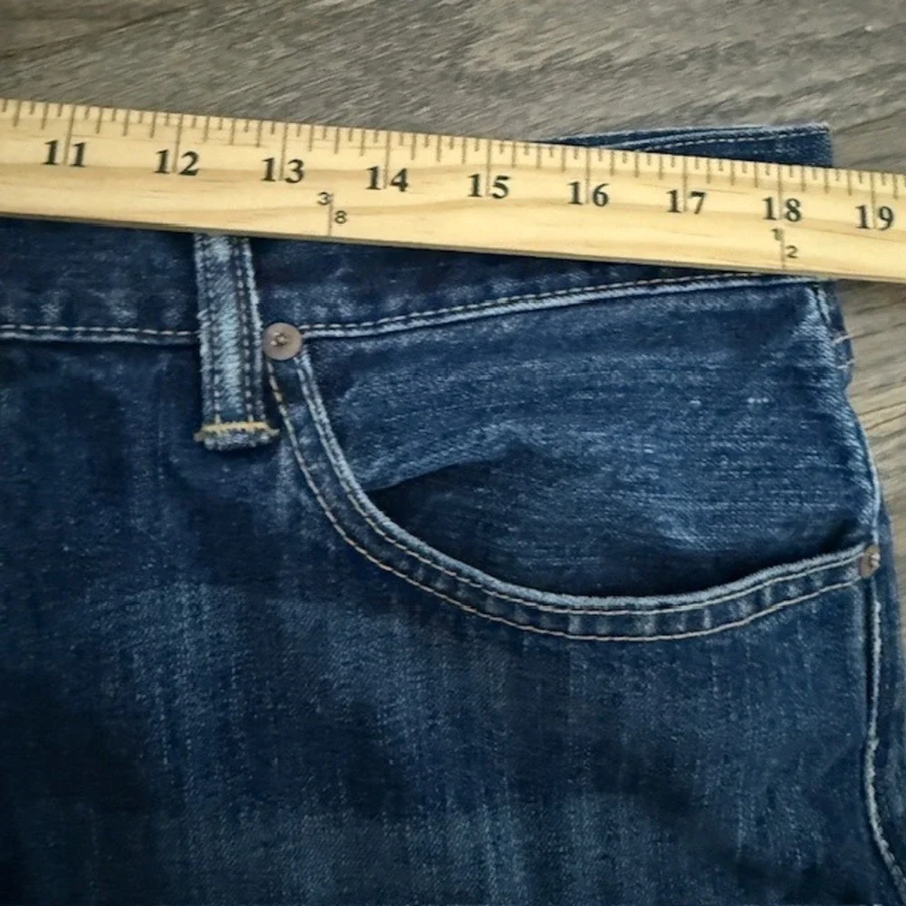 Polo Ralph Lauren Mens Straight Leg Blue Selvedge Denim Jeans 36x30 Medium Wash